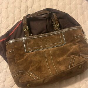 Vintage coach velvet purse